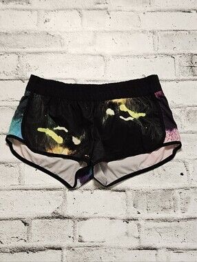 Hurley Board Shorts Women Retro Surf Swim Multicolor Low Rise